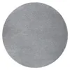 Teppich SOFTY Kreis glatt, einfarbig grau Grau rund 200 cm Produktbild-Vorschau 3
