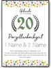 20. Hochzeitstag personalisiertes Geschenk Urkunde zur Produktbild-Vorschau 1