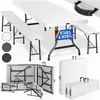 CASARIA® Bierzeltgarnitur 180 cm Klappbar Kunststoff 2x Produktbild-Vorschau 1