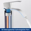 Wasserfall Waschtischarmatur Hoch, 304 Edelstahl Gebürstet, Produktbild-Vorschau 9