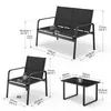 Mondeer Gartenmöbel-Set 4-teilig, Sitzgruppe mit Armlehnen Produktbild-Vorschau 12
