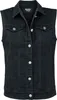 Black Premium by EMP Damen schwarze ärmellose Jeansweste Produktbild-Vorschau 1