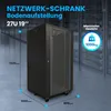 Extralink - szafa stojąca 19" 27U 600x1000 Czarna flat-pack Podgląd zdjęcia produktu 8
