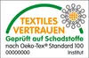 A certification logo for textiles, indicating they are tested for harmful substances. Produktbild-Vorschau