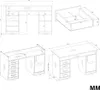 Schreibtisch, Artisan Eiche, 125 x 75 x 55 cm Produktbild-Vorschau 5