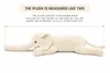 Gustaw Big Elephant (Bianco, 85 cm) - Peluche, elefante di Anteprima dell’immagine prodotto 3
