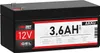 Langzeit Akku 12V 3,6Ah Blei Gel Akku Batterie Bleiakku AGM Produktbild-Vorschau 1