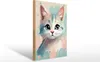 Holzschild Katze pastell, 20x30 cm, Holzschilder Deko Produktbild-Vorschau 2