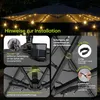 Sekey Sonnenschirm Beleuchtung Solar Lichterkette, 4 Meter Produktbild-Vorschau 7