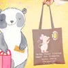 Mr. & Mrs. Panda Tote Bag Beste Darts Trainerin - Braun Produktbild-Vorschau 2