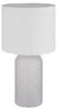 Lampada da tavolo, vetro tessile, bianco, H 50 cm Anteprima dell’immagine prodotto 15