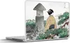 MuchoWow® Laptop Aufkleber Sticker Cover Kimono - Frau - Produktbild-Vorschau 1