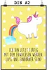 Mr. & Mrs. Panda Bild Einhorn Pupsen DIN A2 - Gelb Pastell Produktbild-Vorschau 1