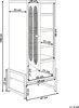 BELIANI Sideboard Mintgrün Stahl Halbhoch Schmal mit Griff Produktbild-Vorschau 3