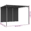 Padiglione da giardino con tenda laterale 3x3x2,25 m Anteprima dell’immagine prodotto 9