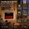 HOMAVO camino elettrico 23 pollici mobile striscia LED Anteprima dell’immagine prodotto 4