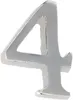 KOTARBAU® Chiffre "4" Chrome Autocollant 5 cm en laiton Voir les images du produit 4