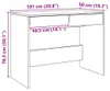 vidaXL Schreibtisch Artisan-Eiche 101x50x76,5 cm Produktbild-Vorschau 8