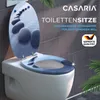 CASARIA® Toilettendeckel mit doppelter Absenkautomatik MDF Produktbild-Vorschau 7