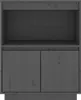 vidaXL Sideboard Grau 60x34x75 cm Massivholz Kiefer Produktbild-Vorschau 5