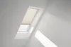 VELUX Dachfenster Plissee blickdicht leinen mit grauem Produktbild-Vorschau 3