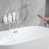 AURALUM Schwarzes Badewannenarmaturen-Set, Duschstange mit Produktbild-Vorschau 2