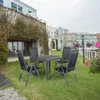 SVITA Set Gartentisch 4 Stühle Hochlehner klappbar Produktbild-Vorschau 2
