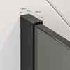Duschwand Rizani 100 x 200cm Glas Duschabtrennung Schwarz - Produktbild-Vorschau 5
