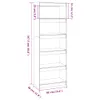 vidaXL Regał/przegroda do pokoju biały 60x30x167,5 cm lite Podgląd zdjęcia produktu 9