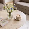 Couchtisch rund RUDA Ø 85 cm - Travertin Beige Produktbild-Vorschau 2