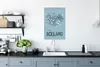MuchoWow® Poster Karte von Island - Kinder 60x90 cm - Produktbild-Vorschau 3
