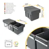 emuca 8199523 Abfallsorter 30 (2x15) Liter Abfallvolumen Produktbild-Vorschau 4