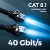 deleyCON 5m CAT 8 Patchkabel RJ45 S/FTP 40 Gbit/s 2000 MHz Produktbild-Vorschau 3