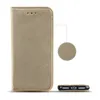 A gold flip case for a smartphone is shown against a white background. Produktbild-Vorschau