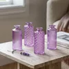 4er Set Vase Glas Lila H14cm Violett Pastell Blumenvase Produktbild-Vorschau 4