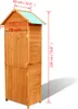 vidaXL Szafka ogrodowa brązowa 79x49x190 cm Podgląd zdjęcia produktu 12