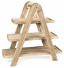 WELLHAUS 3-stufige Etagere Holz Servierplatte Snackständer Produktbild-Vorschau 3