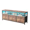 Mueble de TV INONEFT con 3 cajones de tela y luces LED, Vista previa de la imagen del producto 8