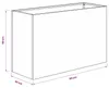 vidaXL Vaso da giardino antracite, 80 x 40 x 50 cm Anteprima dell’immagine prodotto 7