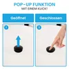 Bächlein Ablaufgarnitur Pop-Up extra lang - Schwarz Matt Produktbild-Vorschau 7