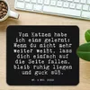 Mr. & Mrs. Panda Mousepad Von Katzen habe ich... - Schwarz Produktbild-Vorschau 2