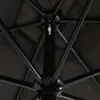 vidaXL Ombrellone con asta in metallo 300x200 cm nero Anteprima dell’immagine prodotto 11