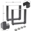 2x Tischgestell X-Form, 70 x 60 cm (Höhe x Breite), raw Produktbild-Vorschau 13