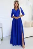Numoco Formelle Frauenkleider Amber kornblumenblau M Produktbild-Vorschau 1