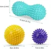 Massagebälle Faszienball, 3er Set Igelball Set, Spiked Produktbild-Vorschau 3