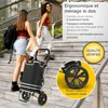 Chariot de courses pliable ELONEO, chariot de courses avec Voir les images du produit 6