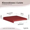Klemmkissen Sitzkissen 1 Leiste 35cm Klemmtiefe Kunstleder Produktbild-Vorschau 7