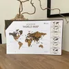 Hölzerne Weltkarte 3D Dunkelbraun 105x60 cm – Holz Produktbild-Vorschau 12
