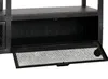 Lowboard HWC-N28, regał TV, kółka 2 przegrody, struktura 3D Podgląd zdjęcia produktu 5