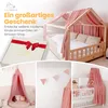 Hausbetthimmel aus Musselin - Hausbett Deko für Mädchen & Produktbild-Vorschau 8